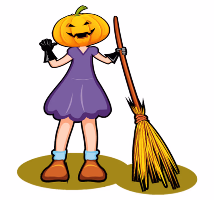 Tæppe til børneværelse med halloween illustration - TenStickers