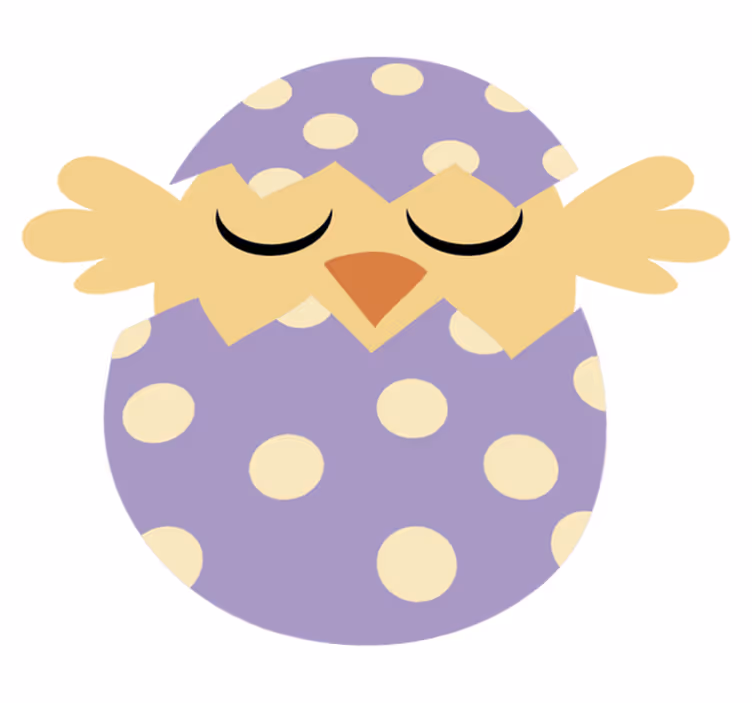 Pájaro de pascua tæppe til børneværelse - TenStickers