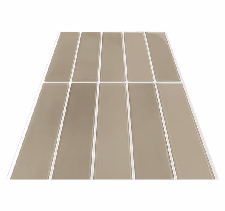 Vinyl tæppe til badeværelset linear stone natur - TenStickers