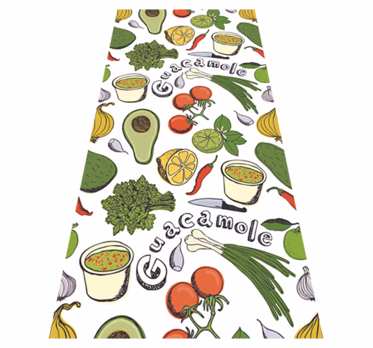 Køkken tæpper med mexicanske frugtmotiver - TenStickers