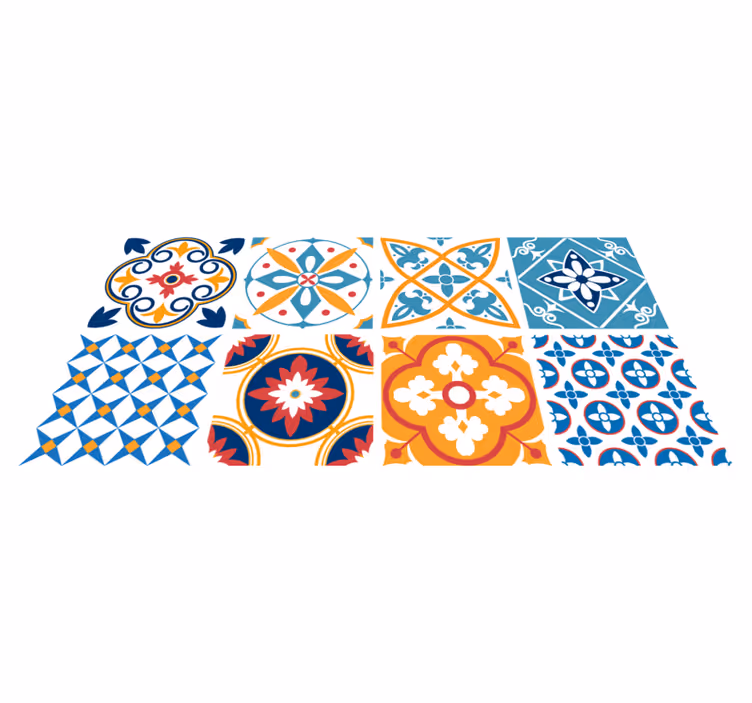 Køkken tæpper sevrinia azulejos cementfliser - TenStickers