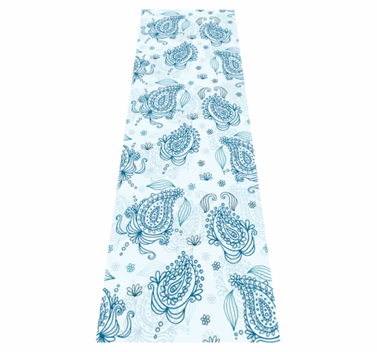 Køkken tæpper floral paisley køleskab - TenStickers