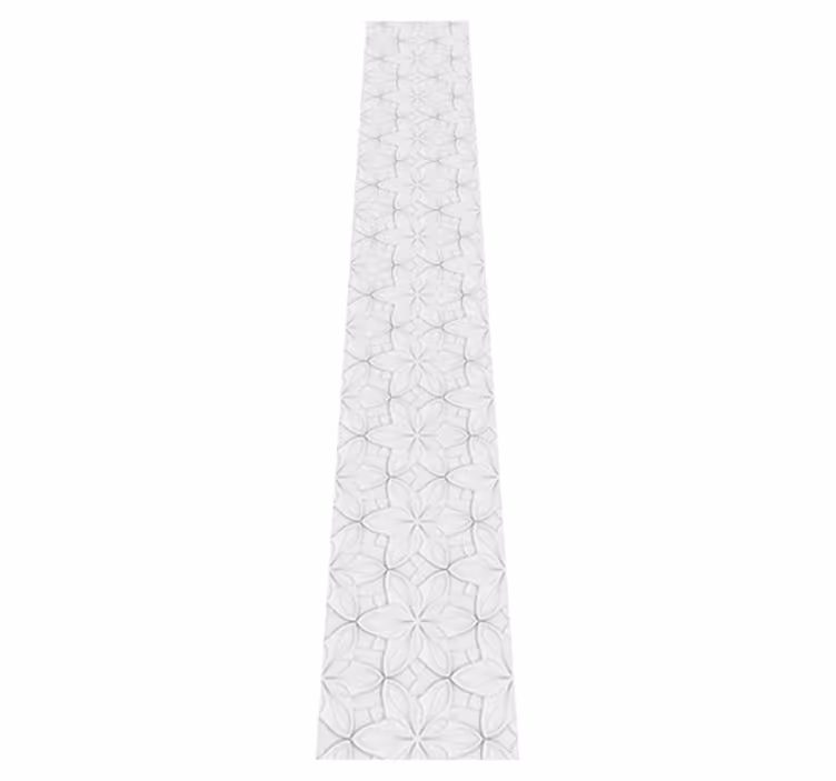 Køkken tæpper med blomster i minimalistisk hexagon design - TenStickers