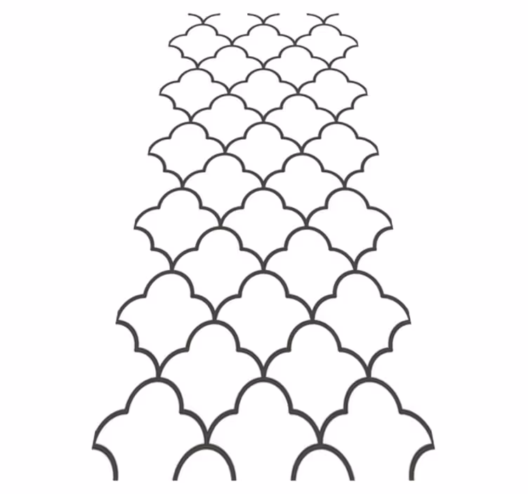 Køkken tæpper med geometrisk marokkansk design - TenStickers