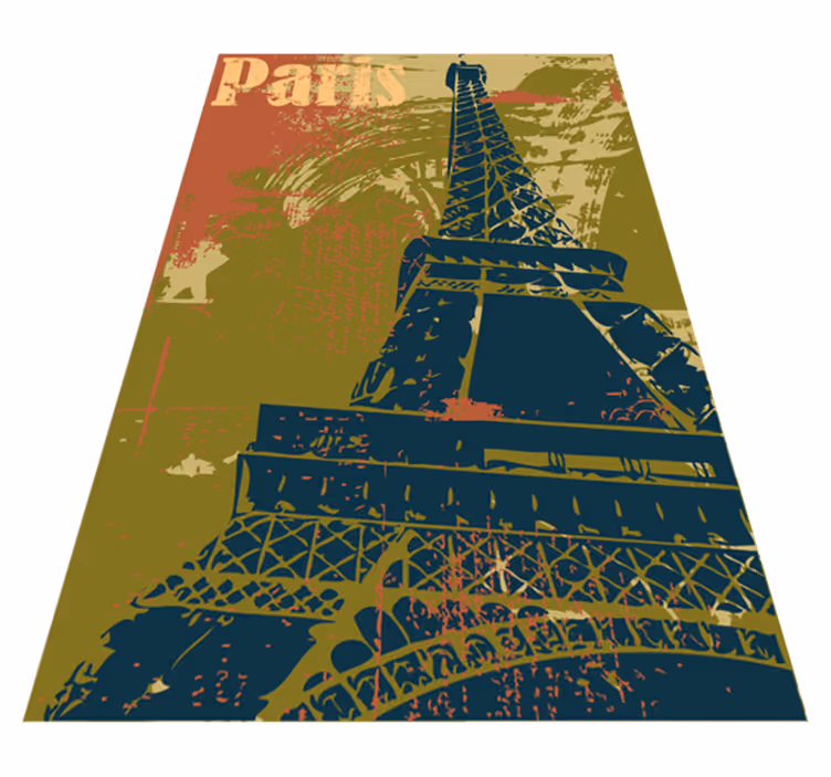 Vinyltæppe til soveværelse paris plakat - TenStickers
