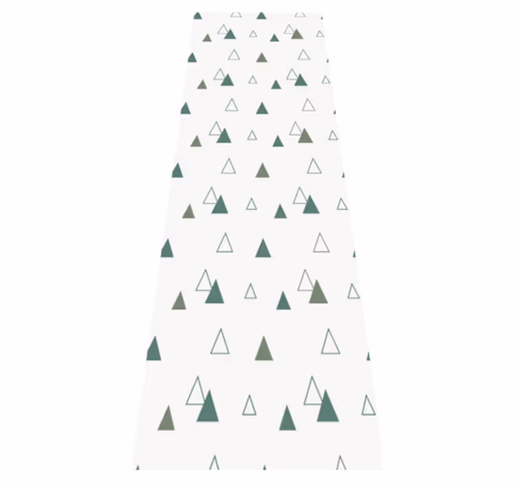 Triangles naturfarver vinyl tæppe til kontor - TenStickers