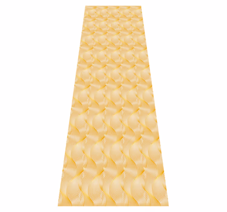 Vinyl tæppe til kontor med guld folie bølge illusion - TenStickers