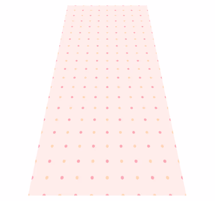 Vinyltæppe til soveværelse dots pink rose - TenStickers