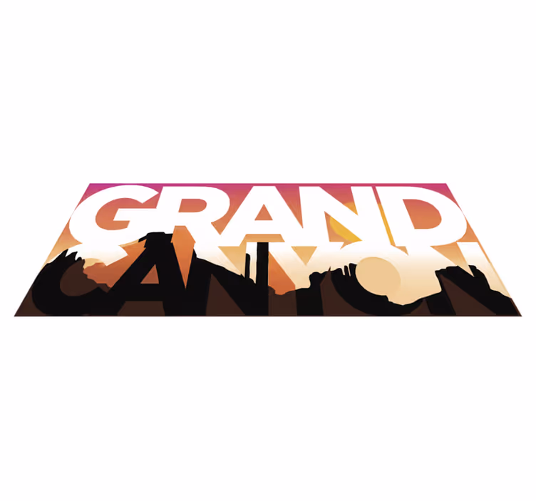 Vinyltæppe til soveværelse vinilo grand canyon - TenStickers