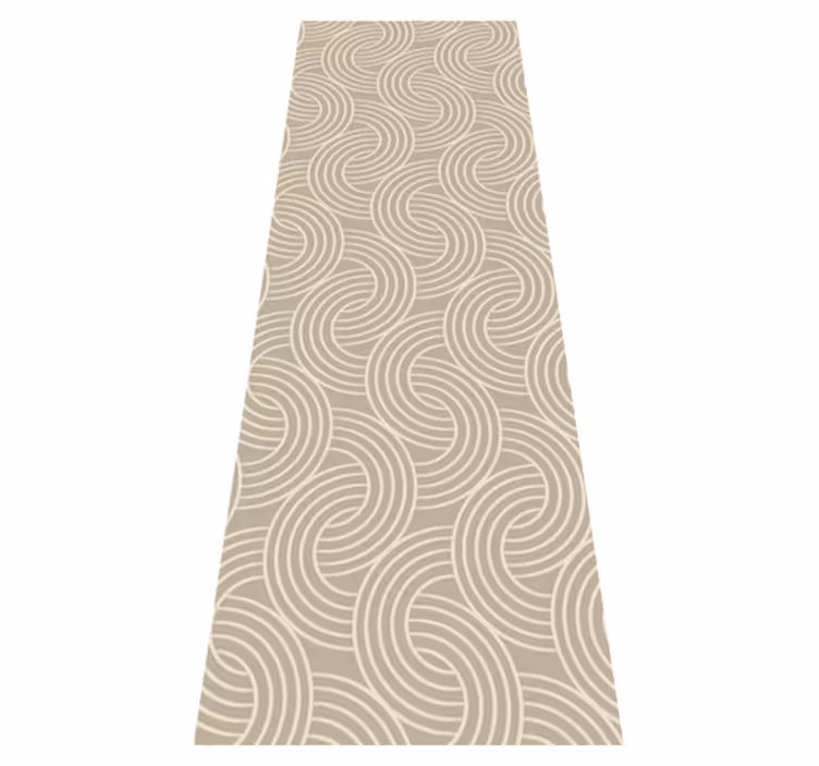 Skandinaviske vinyl tæppe med minimalistisk beige mønster - TenStickers