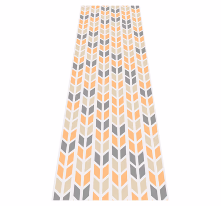 Skandinaviske vinyl tæppe med nordiske geometriske blomster - TenStickers