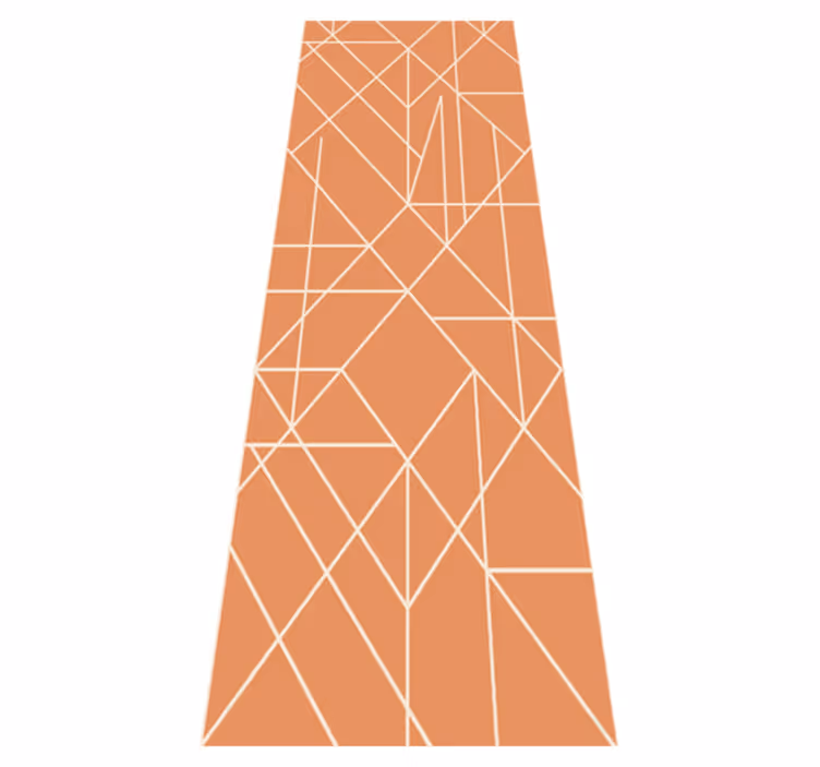 Skandinaviske vinyl tæppe nordisk geometrisk mosaik - TenStickers