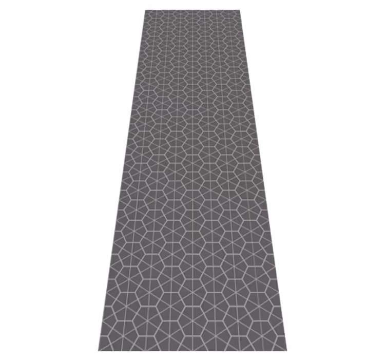 Skandinaviske vinyl tæppe minimalisk hexagon mønster - TenStickers