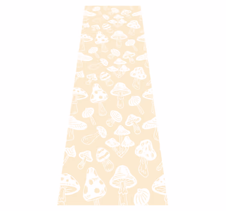 Natur vinyl tæppe med beige svampedesigns - TenStickers