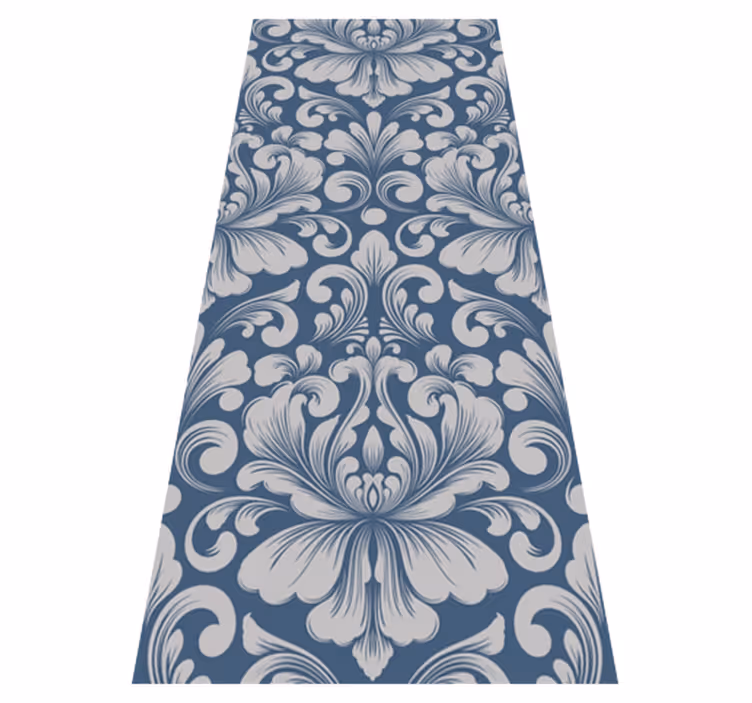 Vintage vinyl tæppe med klassisk damask design - TenStickers