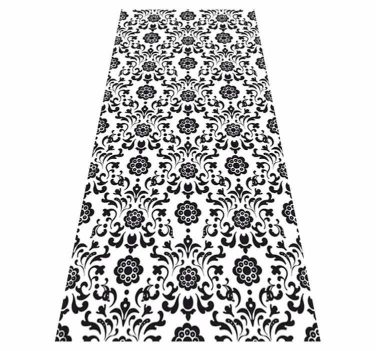 Vintage vinyl tæppe i royalty damask stil - TenStickers