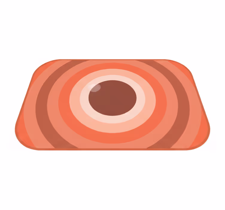 Moderne vinyl tæppe terra rosa - TenStickers