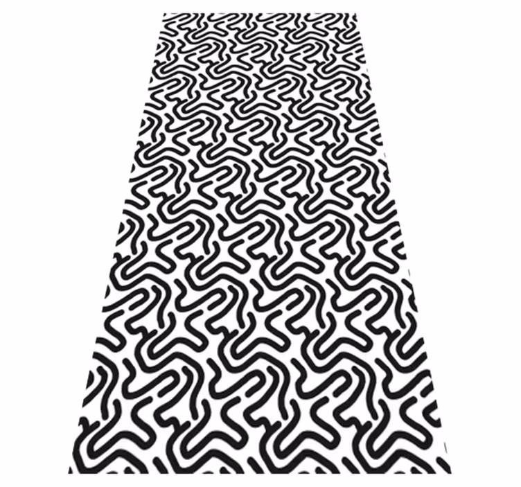 Maze mønster tekstur vinyl tæppe - TenStickers