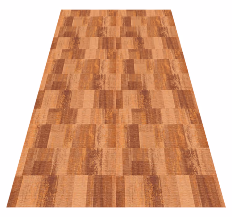 Tekstur vinyl tæppe terracotta firkantet mønster - TenStickers