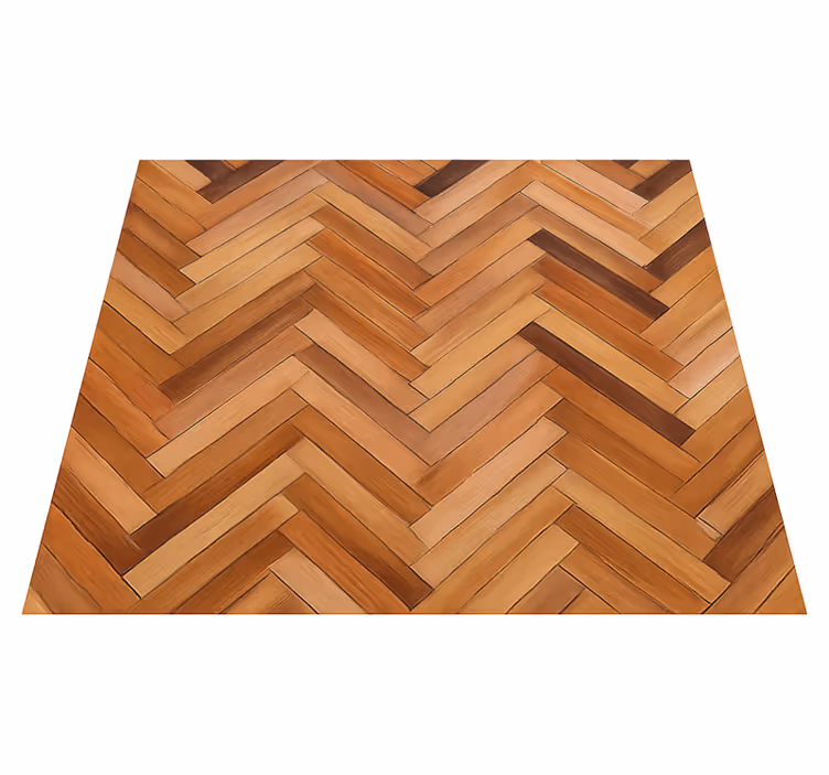 Tekstur vinyl tæppe classic oak fiskebensparket - TenStickers