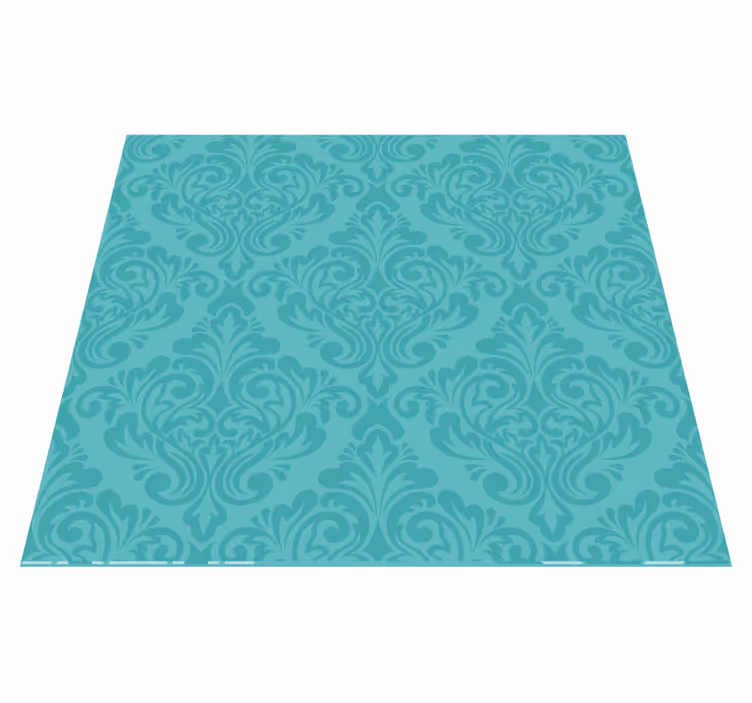 Vintage vinyl tæppe damask mønster - TenStickers