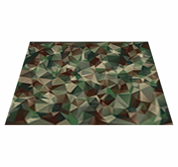 Tekstur vinyl tæppe med camouflage design - TenStickers