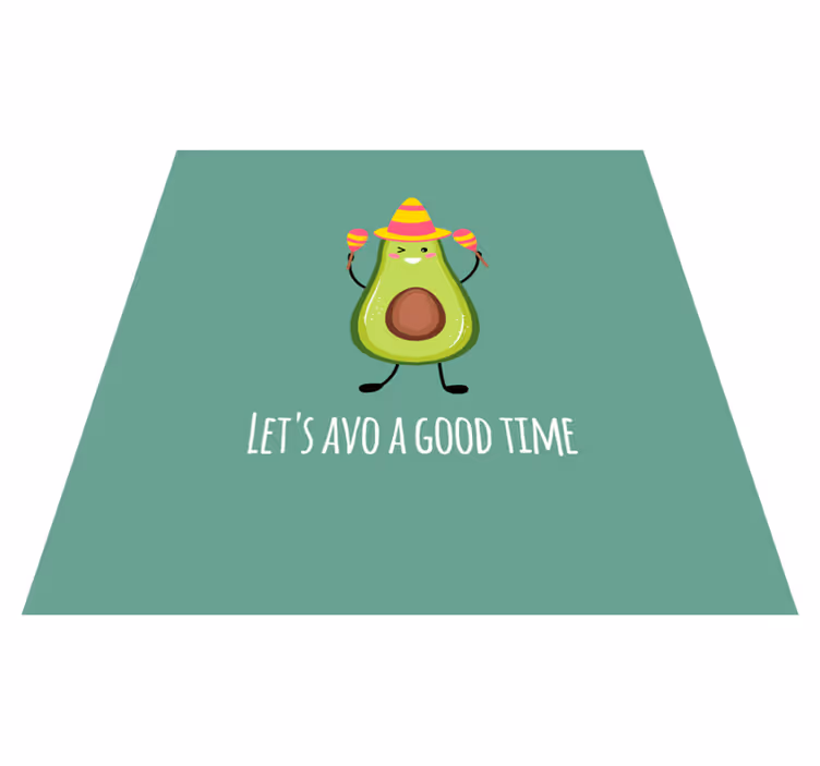 Vinyl tæppe med sjove citater om avocadoer - TenStickers