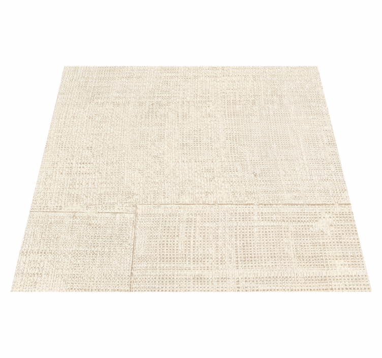 Beige raffia tekstur vinyl tæppe - TenStickers