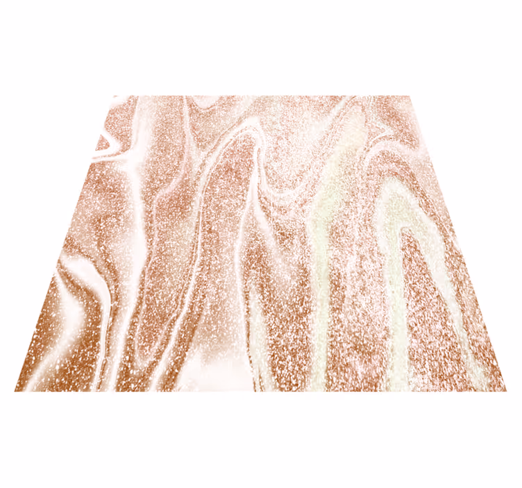 Tekstur vinyl tæppe i pink og guld marmor effekt - TenStickers