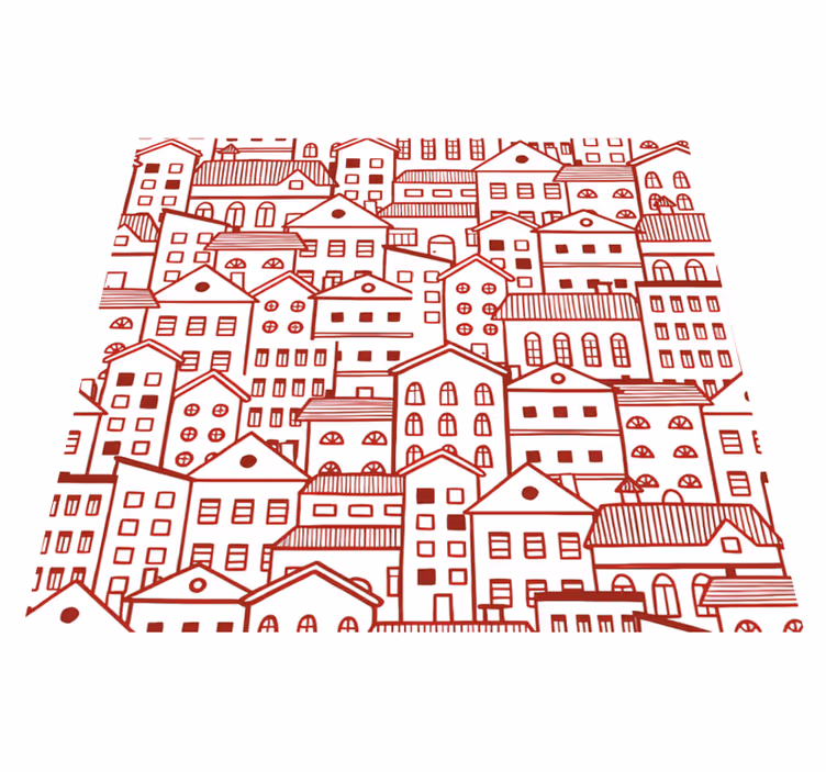 Tekstur vinyl tæppe moderne by tegneserie effekt - TenStickers