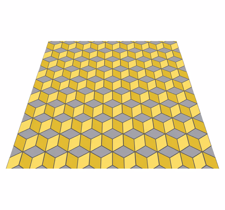 Geometriske vinyl tæppe pantone firkanter - TenStickers
