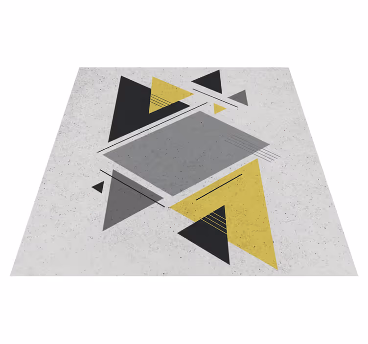 Geometriske vinyl tæppe nordiske trekanter - TenStickers