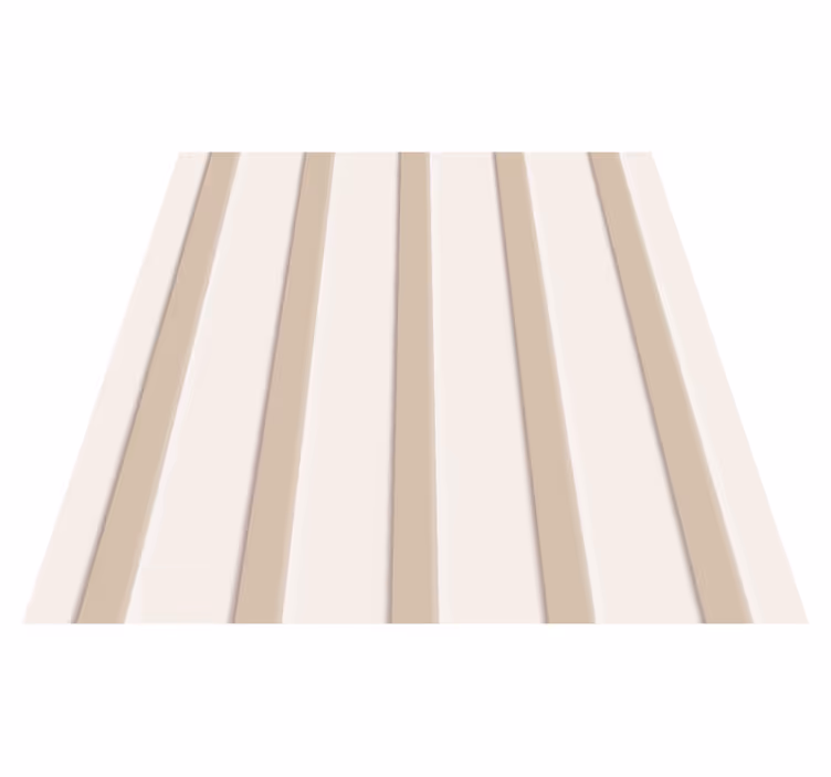 Vinyltæppe til gangen beige striber - TenStickers
