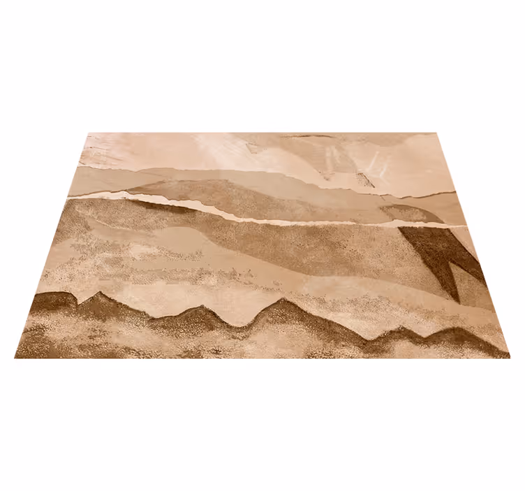 Strimler af papir vinyl tæppe beige - TenStickers
