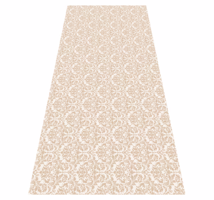 Vinyl tæppe beige antik lys beige mønster - TenStickers