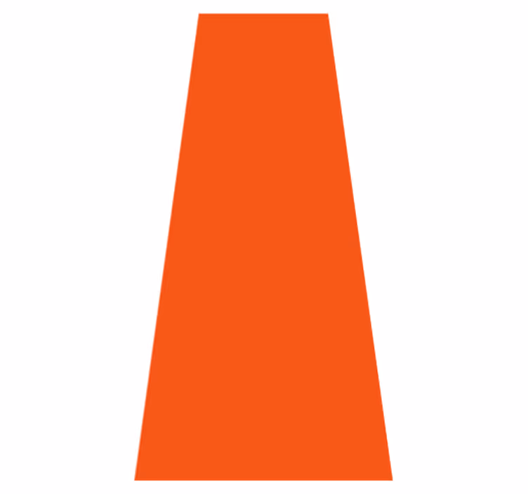Orange vinyl tæppe i klar og varm nuance - TenStickers