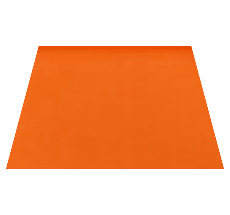 Orange vinyl tæppe i ensartet varm tone - TenStickers