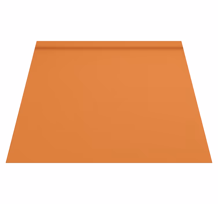 Orange vinyl tæppe i ensfarvet varm farve - TenStickers