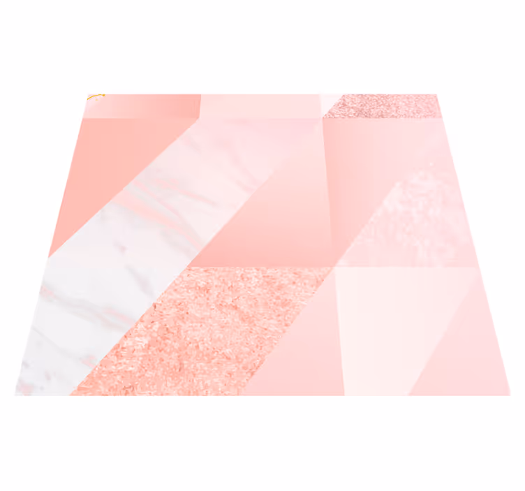 Udendørs vinyl tæppe i pink marmor design - TenStickers