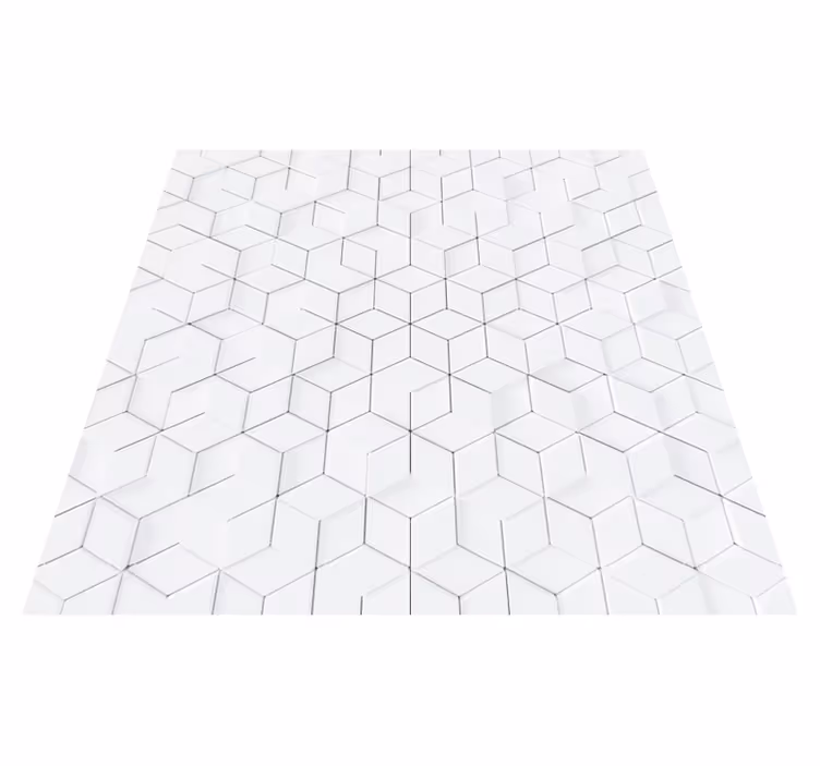 Geometrisk mønstret overflade vinyl tæppe - TenStickers