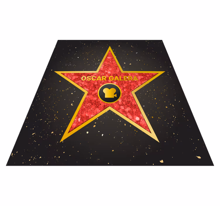 Personaliserbar hollywood stjerne vinyl tæppe - TenStickers