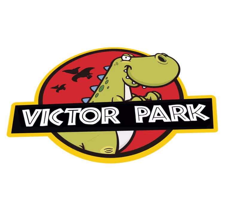 Personnaliseret jurassic park børne vinyl tæppe - TenStickers