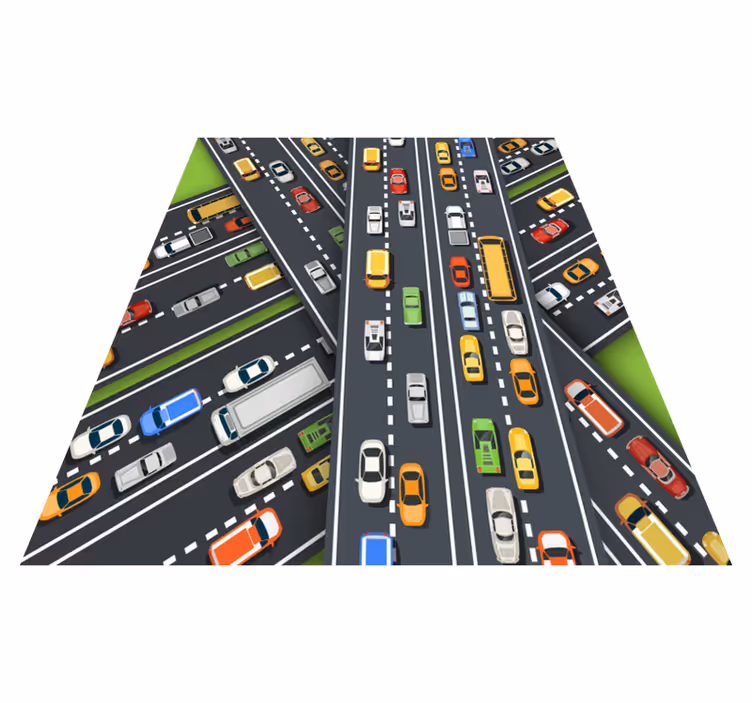 Originalt vinyl-tæppe til road jam - TenStickers