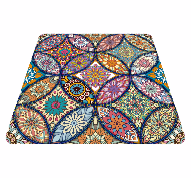 Mandalas fuldfarve vinyl tæppe - TenStickers