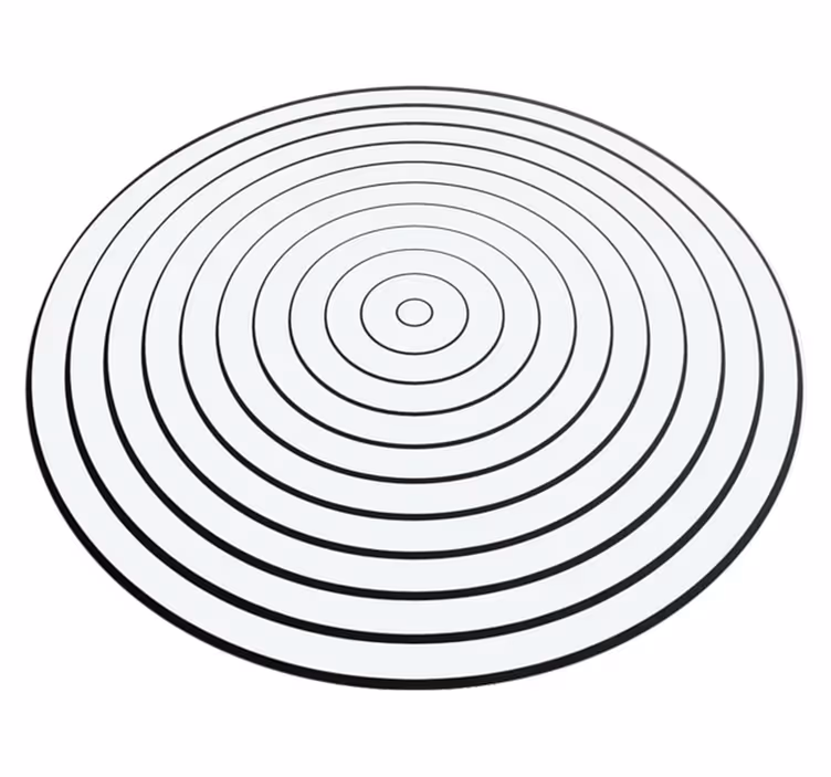Minimalistiske vinyltæppet lydbølger - TenStickers