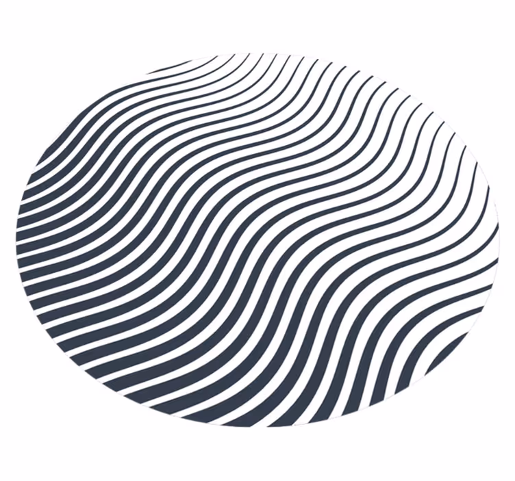 Minimalistiske vinyl tæpper organiske linjer - TenStickers