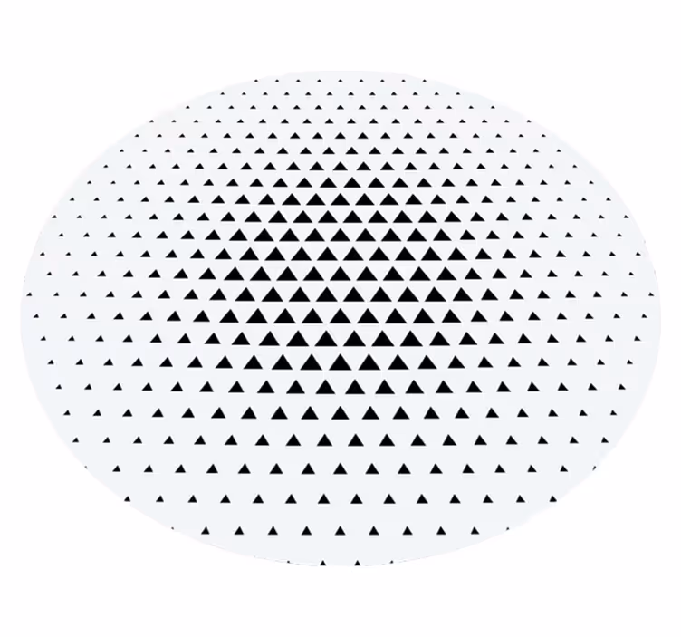 Minimalistisk vinyltæppe med trekanter - TenStickers