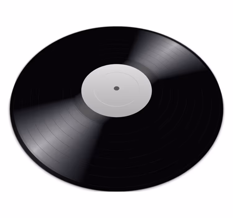 Vinylplade vintage vinyl tæppe - TenStickers