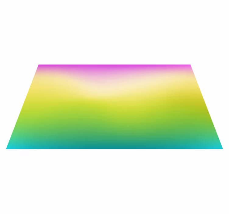 Smukke fluoroscent farvede moderne vinyl tæppe - TenStickers