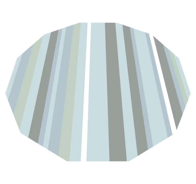 Fabelagtig polygonal blå vinyl tæppe i nordisk stil - TenStickers